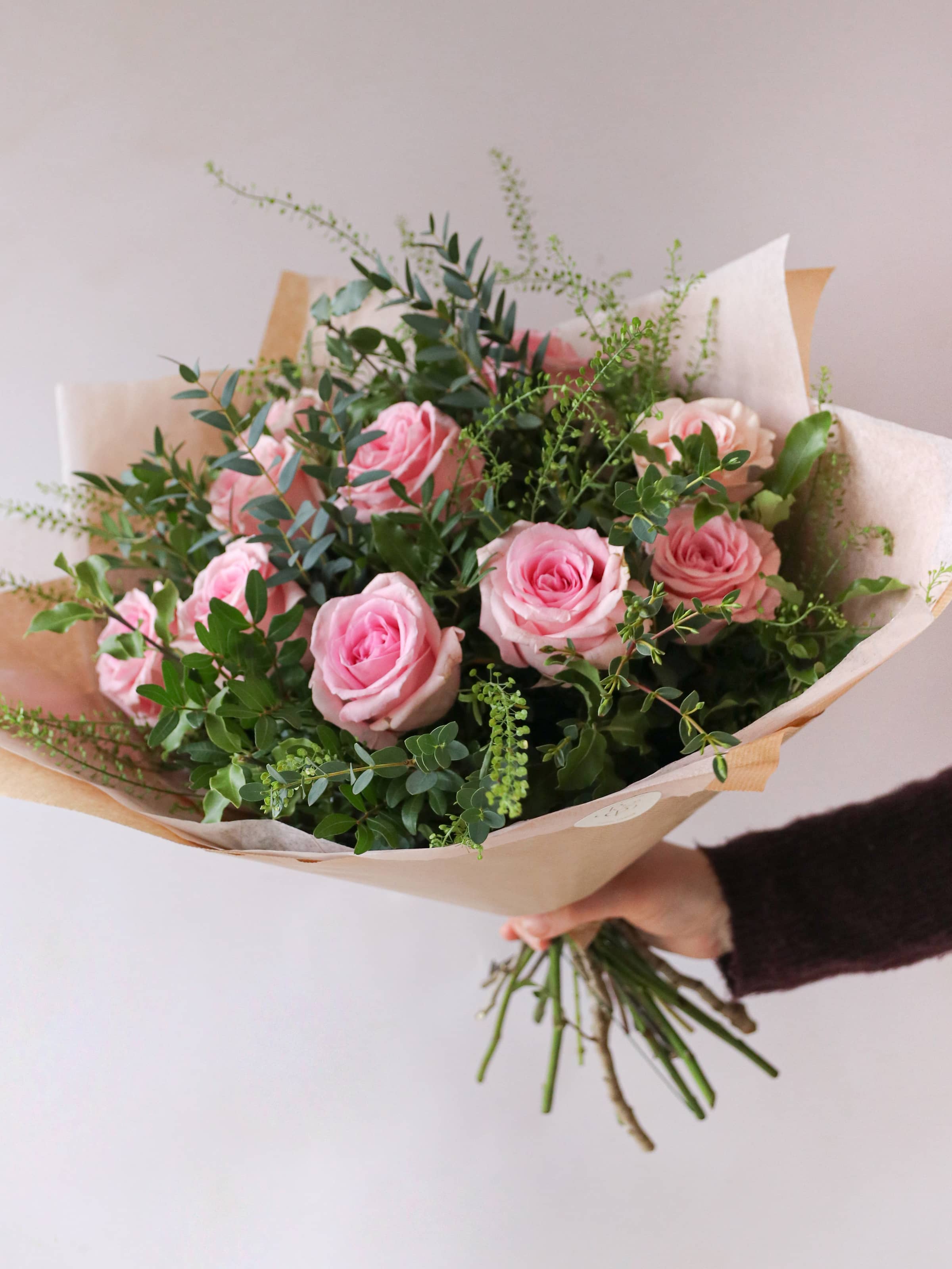 Valentine's Day Luxury Pink Rose Bouquet