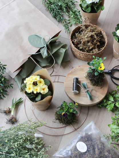 DIY Spring Easter Wreath Making Kit - Yellow